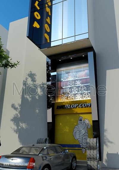  Thi công showroom lốp oto hiện đại- Đích Lốp